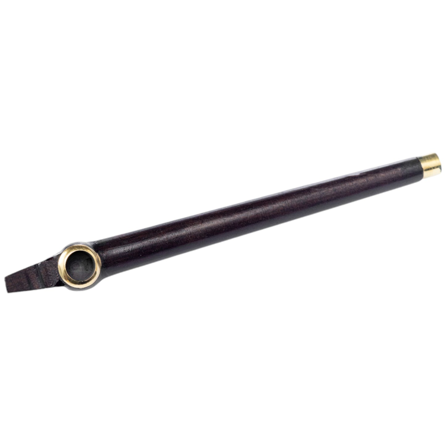 Indian Wood Medwakh - Plain With Gold Colour Head