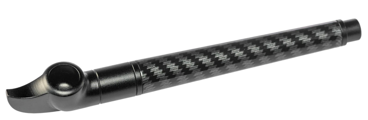 Slim Medwakh with Grey Aluminium and Carbon Fibre Effect, Featuring Double Filtration